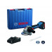 Amoladora 125mm 18V una batería 4,0Ah/Hora Bosch azul