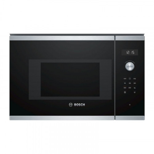 Bosch Serie 6 BFL524MS0 microondas Negro, Acero inoxidable Solo microondas Integrado 20 L 800 W