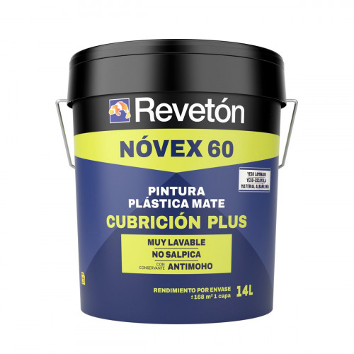 Pintura plástica mate Novex 60 14L Revetón