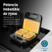 Grunkel SAN-GRILLNG sandwichera 750 W Acero inoxidable
