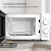 Grunkel MW-20EASY microondas Blanco, Negro Solo microondas Encimera 20 L 700 W
