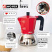 Monix M863103 cafetera manual Cafetera italiana 0,195 L Rojo