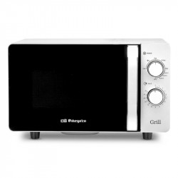 Orbegozo MIG 2070 CE microondas Negro, Blanco Microondas con grill Encimera 20 L 700 W