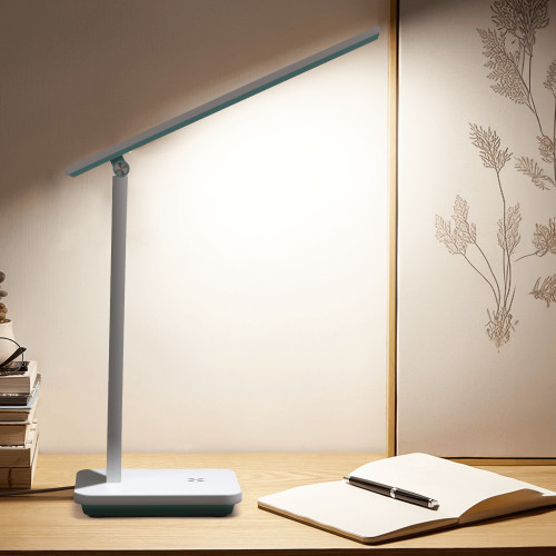 Aigostar lámpara escritorio LED, flexo plegable ajustable, 3 modos, usb-c