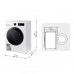 Samsung Lavasecadora con fondo reducido 9kg/5kg AI Ecobubble™ Clase E/A-10% Blanca WD90DG5G34BEEC