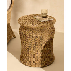 Mesa auxiliar de jardín Santander Natural