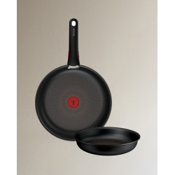 Set de 2 sartenes + Mango Ingenio Excellence Fusion Tefal Negro
