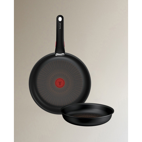Set de 2 sartenes + Mango Ingenio Excellence Fusion Tefal Negro