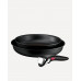 Set de 2 sartenes + Mango Ingenio Excellence Fusion Tefal Negro
