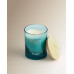 Vela aromática en vaso Melocotón y lilas Summer Collection Azul claro