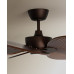 Ventilador de techo con luz LED y motor DC marrón Alma Sulion Marrón