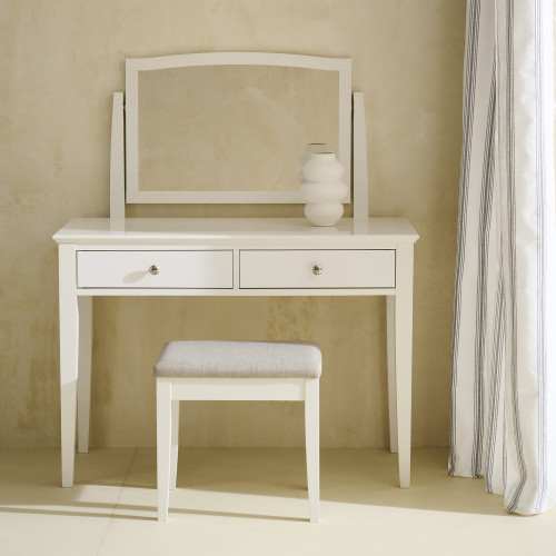 Tocador de madera de roble Ashby Mano Mundo Blanco
