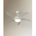 Ventilador de techo blanco con luz LED y Motor DC Habana Mano Mundo Blanco