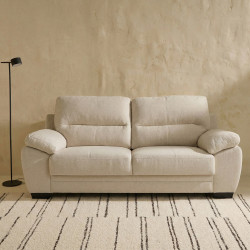 Sofá tapizado de 3 plazas Aries Beige
