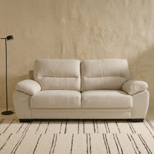 Sofá tapizado de 3 plazas Aries Beige
