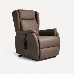 Sillón relax eléctrico con Power Lift Arkansas Mano Mundo Marrón