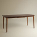 Mesa de comedor extensible en madera de nogal Dumas Nogal