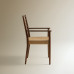 Sillón de madera de nogal y ratán Budy Nogal