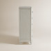 Chiffonnier de madera de roble con 5 cajones Bourne Mano Mundo Blanco