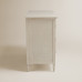 Cómoda de madera de roble con 3 cajones Bourne Mano Mundo Blanco
