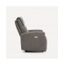 Sillón tapizado con relax eléctrico Draco Mano Mundo Gris oscuro