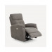 Sillón tapizado con relax eléctrico Draco Mano Mundo Gris oscuro