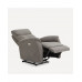 Sillón tapizado con relax eléctrico Draco Mano Mundo Gris oscuro