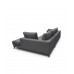 Sofá tapizado con chaiselongue derecha Nido Mano Mundo Antracita