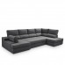 Sofá cama con rinconera derecha y chaiselongue izquierda Eskil Mano Mundo Antracita