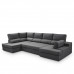 Sofá cama con rinconera izquierda y chaiselongue derecha Eskil Mano Mundo Antracita