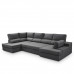 Sofá cama con rinconera izquierda y chaiselongue derecha Eskil Mano Mundo Antracita