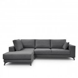 Sofá tapizado con chaiselongue izquierda Nido Mano Mundo Antracita