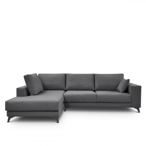 Sofá tapizado con chaiselongue izquierda Nido Mano Mundo Antracita
