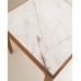 Mesa auxiliar de jardín de madera de teca Comporta Natural / Gris