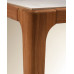 Mesa auxiliar de jardín de madera de teca Comporta Natural / Gris