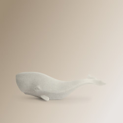 Figura decorativa Ballena Paros Blanco
