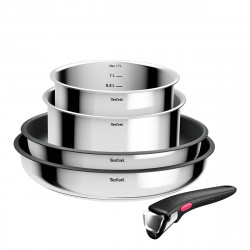Set de 4 piezas acero inoxidable + mango extraíble Ingenio Tefal Acero