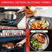 Set de 4 piezas acero inoxidable + mango extraíble Ingenio Tefal Acero