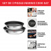 Set de 2 sartenes de acero inoxidable + mango extraíble Ingenio Tefal Metálico