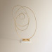 Figura decorativa de metal Art Decor Beige