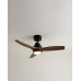 Ventilador de techo S con luz LED y motor DC Son Bou Marrón