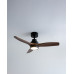 Ventilador de techo S con luz LED y motor DC Son Bou Marrón