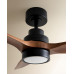 Ventilador de techo S con luz LED y motor DC Son Bou Marrón