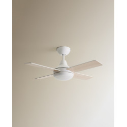 Ventilador de techo S con luz LED y motor DC Dominicana Blanco