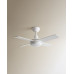 Ventilador de techo S con luz LED y motor DC Dominicana Blanco
