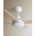 Ventilador de techo S con luz LED y motor DC Dominicana Blanco
