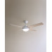Ventilador de techo L con luz LED y motor DC Dominicana Blanco