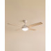 Ventilador de techo L con luz LED y motor DC Dominicana Blanco