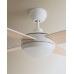 Ventilador de techo L con luz LED y motor DC Dominicana Blanco