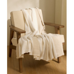 Manta decorativa lino Ziwa Beige